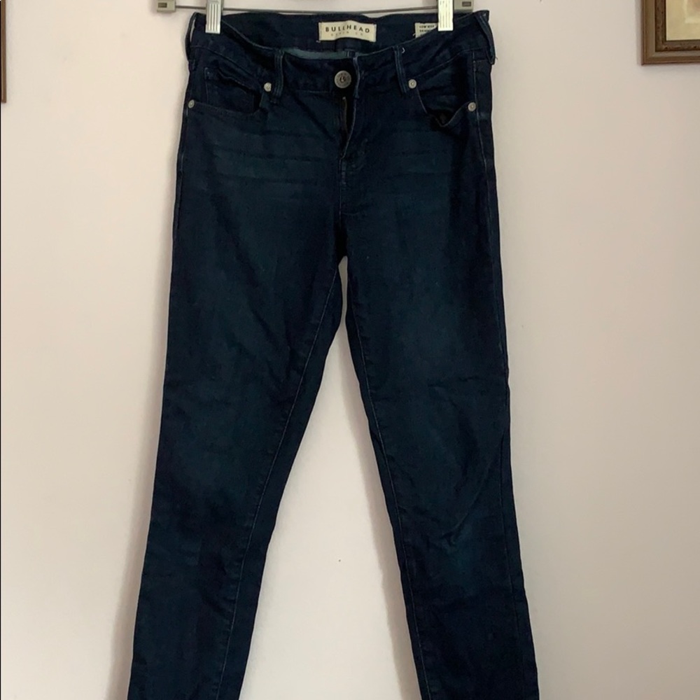 BULLHEAD denim low rise skinniest blue jeans